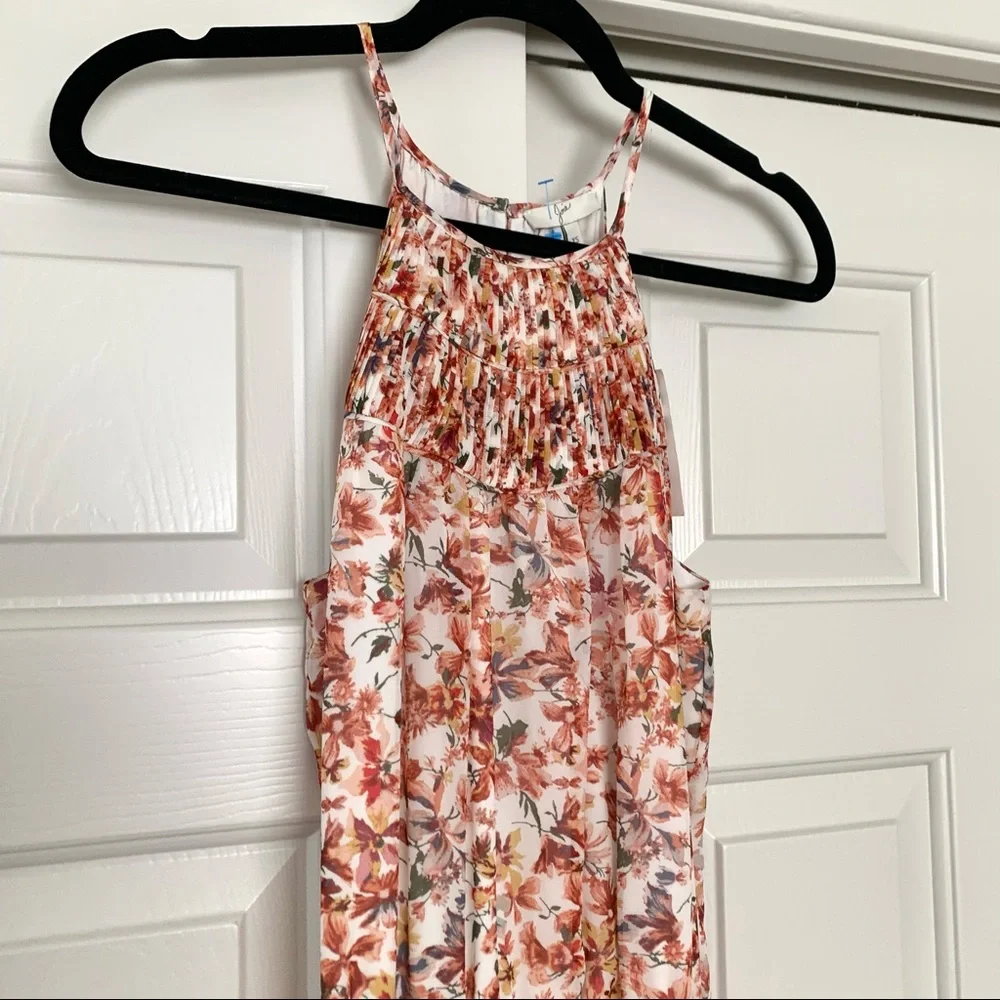 NWT Joie Reinelde White Silk Floral Blouson Dress - Picture 3 of 7